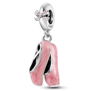 Ballet Charm, S925 Silver Dangle Charm, fits Pandora Charm Bracelet, Ballet Jewe